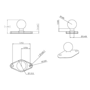 Ram Mounts Ram-B-238u Mobile Electronics Device Mount Base||ram-B-238u_3.Jpg||88||r1hramb238u||1560318