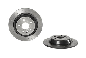 Product of Brembo 08A5401XC02 Xtra Solid Cross Drilled 1 Piece Brake Rotor 