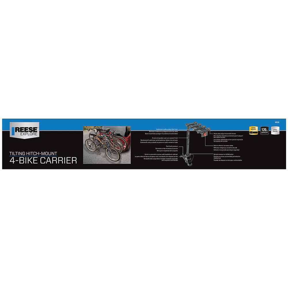 Product of Pro Series Hitch 63124 4 Bikes Bike Frame Clamp Bike Rack - Receiver Hitch Mount No 