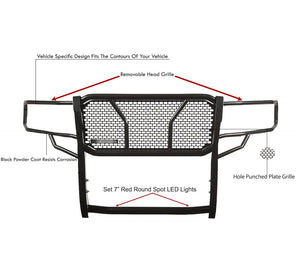 Product of Black Horse Offroad RU-DOSP19-B-PLR Grille Guard  