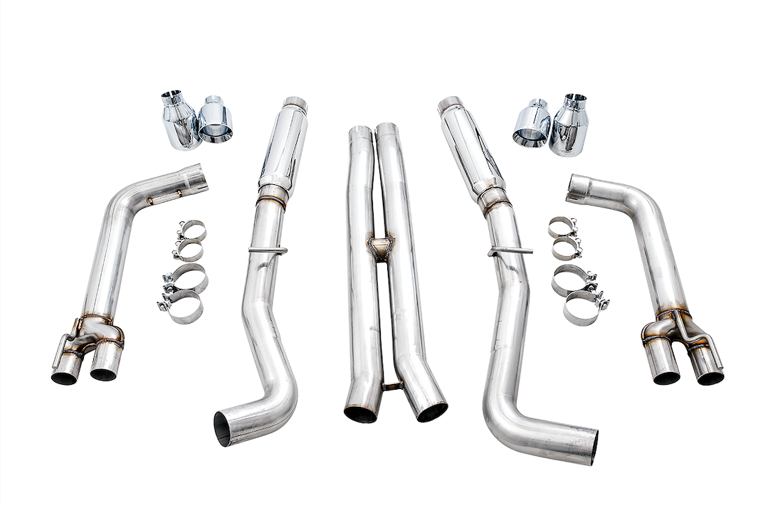 Product of AWE Tuning 3015-42136 Track Edition Cat-Back System Dual Exhaust System Kit 