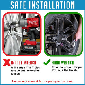 Product of Coyote Wheel Accessories 56KJ42BLK 60 Degree Conical Bulge 1/2x20 Lug Nut 