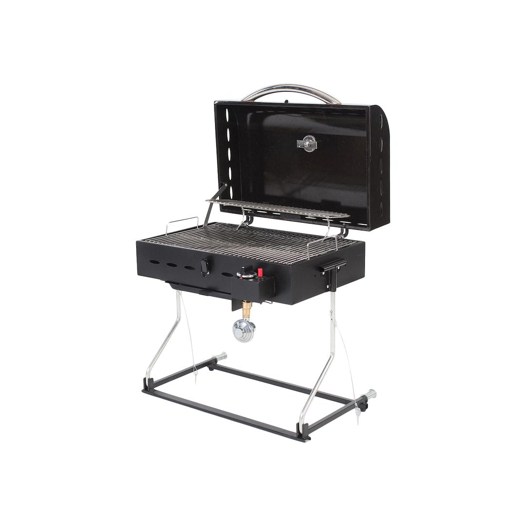 Faulkner 52301 Barbeque Grill||flk_52301_Grill_Deluxe_Black_Standing_Facing Left_Open.Jpg||89||flk52301||1287193