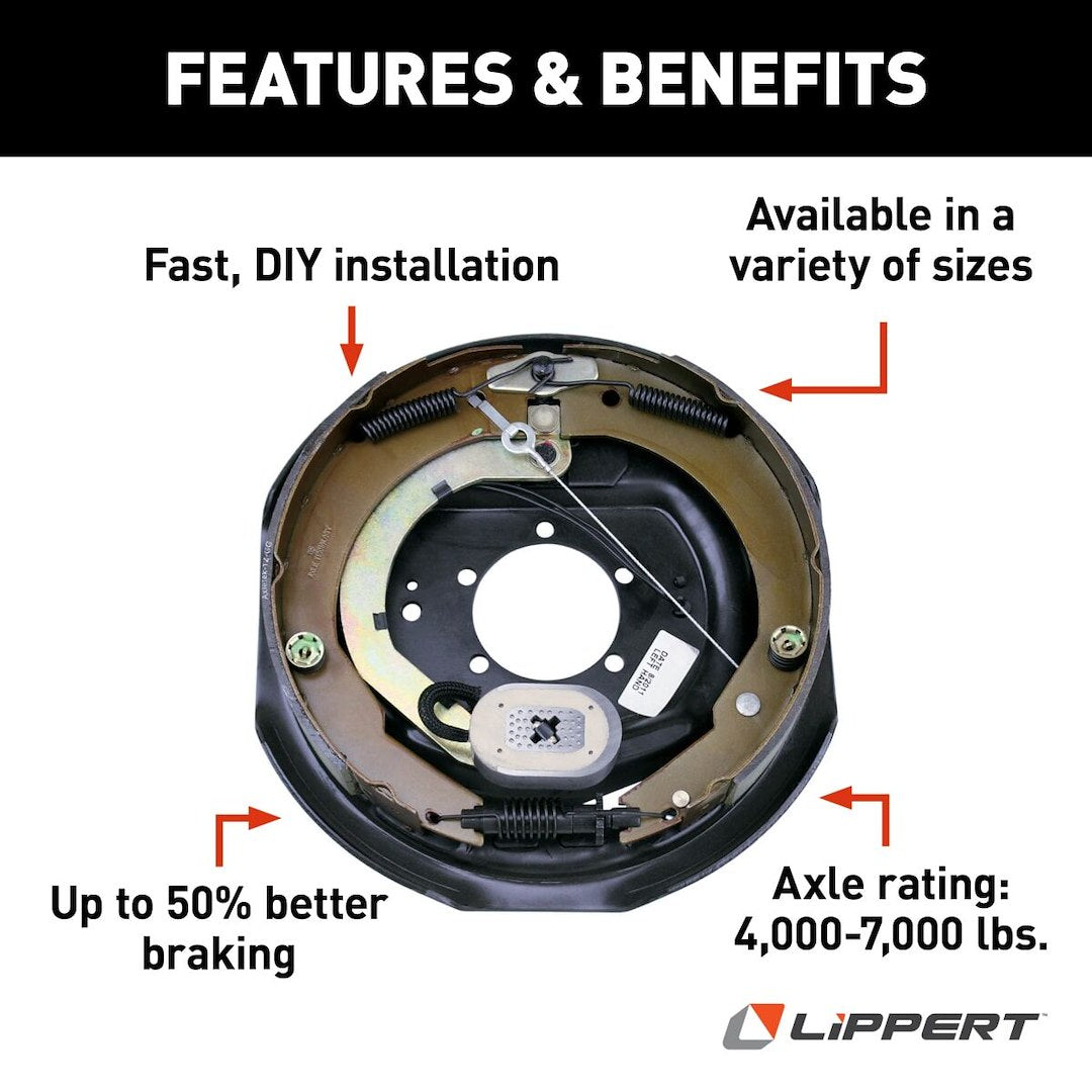 Product of Lippert Components 296651 Trailer Brake Assembly