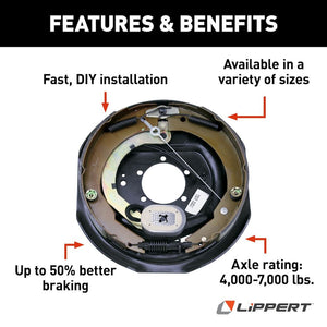Product of Lippert Components 296651 Trailer Brake Assembly
