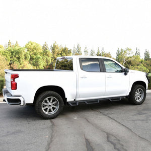 Product of Westin Automotive 56-534685 Black Powder Coated Square Nerf Bar - Truck Wheel To Wheel 