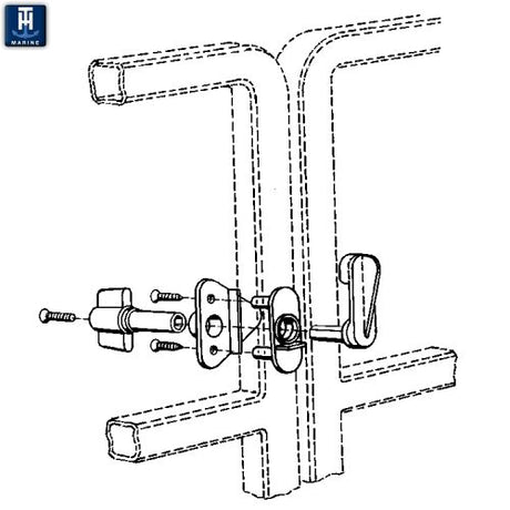 T-H Marine Gl-1-Dp Pontoon Boat Gate Latch||gl-1-Dp_1.Jpg||86||t9tgl1dp||1279800