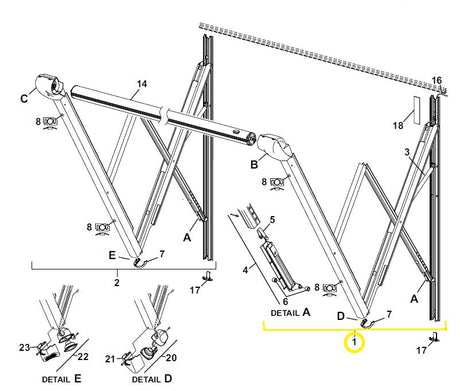 Carefree Rv R001988blk Awning Arm||r001988blk.Jpg||85||c6fr001988blk||2214098
