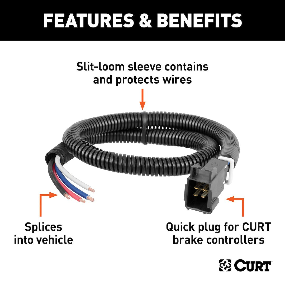 Curt 51516 Trailer Brake Control Wiring Harness||51516_3008x1990_Fa.Jpg||87||c9351516||902996