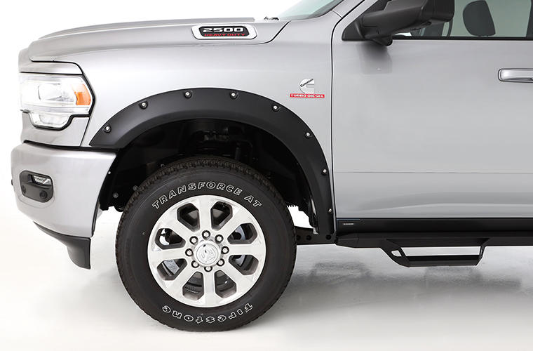 Product of Bushwacker 20083-02 Pocket Style/ Exposed Fasteners Black Fender Flare - Set Of 2 