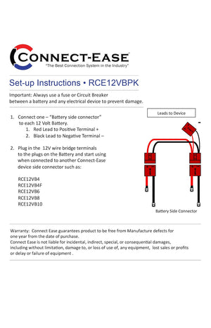 Connect-Ease Rce12vbpk Battery Connection Harness||rce12vbpk_3.Jpg||88||conrce12vbpk||1109942