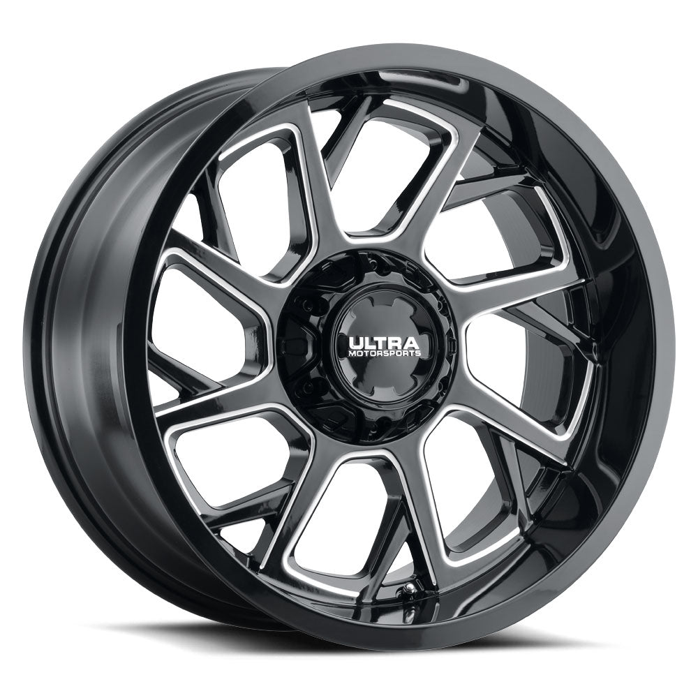 Product of Ultra Wheel 20x9 Black With Natural Accents Wheel - 5x5.00 Bolt Pattern 