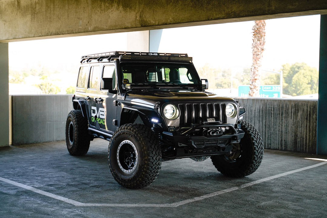 Dv8 Offroad Lbjl-10 Light Bar Mounting Kit||2018-2023-Jeep-Wrangler-Jl-_-Gladiator-Jt-Light-Bar-Mount_Installed_1.Jpg||91||dv8lbjl10||1627961