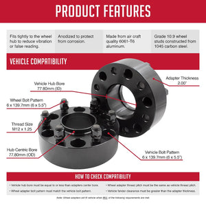 Coyote Wheel Accessories 6550-6550h-E125 Wheel Adapter||2_Product_Features_63_2.Jpg||86||rev06550he125||1008130