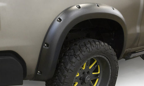 Product of Lund International RX130TB Pocket Style/ Exposed Fasteners Black Fender Flare - Set Of 2 