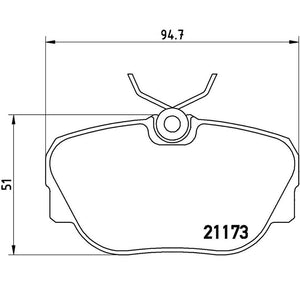 Product of Brembo P06010 Brake Pad - Set Of 4 