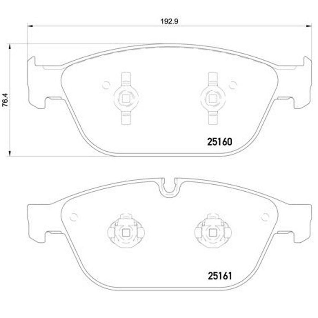 Product of Brembo P85128 Brake Pad - Set Of 4 