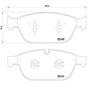 Product of Brembo P85128 Brake Pad - Set Of 4 