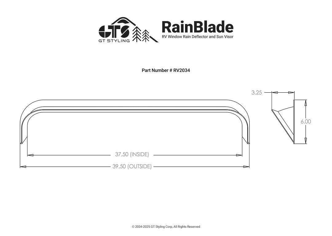 Gt Styling Rv2034 Rainguard||rv2034-Spec-R2.Jpg||90||g49rv2034||1689596