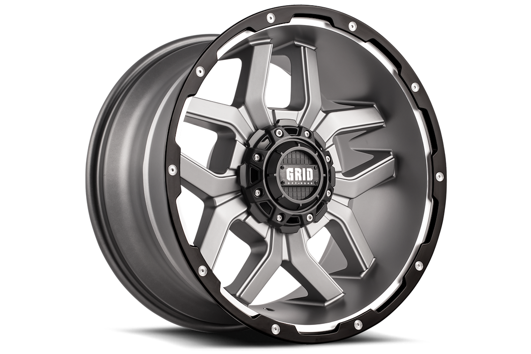 Product of Grid Wheels 17x9 Anthracite With Black Lip Wheel - Not Applicable Bolt Pattern 