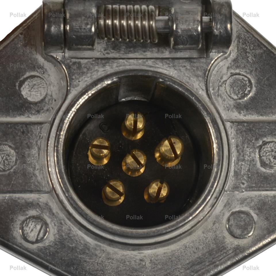 Product of Pollak 11-609E Vehicle End 6 Pin Trailer Wiring Connector 