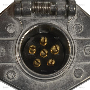 Product of Pollak 11-609E Vehicle End 6 Pin Trailer Wiring Connector 