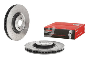 Product of Brembo 09C94211C02 Vented Cross Drilled 1 Piece Brake Rotor 