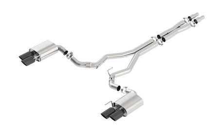Product of Borla 140746BC ATAK ® Series Cat Back System Dual Exhaust System Kit 