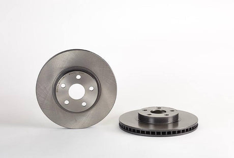 Product of Brembo 09955921C02 Vented Cross Drilled 1-Piece Brake Rotor 