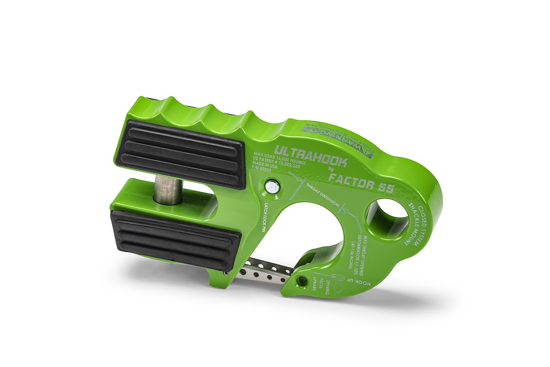 Factor 55 00250-08 Winch Clevis Hook||00250-08_Ultrahook_Green.Jpg||85||fac0025008||1713404