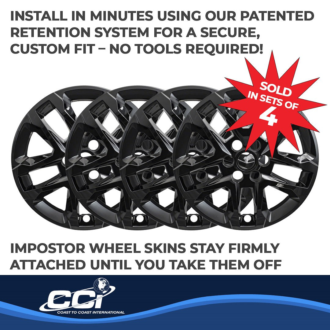 Product of Coast To Coast IWCIMP416BLKN Black Set Of 4 