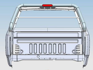 Product of Black Horse Offroad RB015SS Tubular Polished Stainless Steel Truck Bed Bar 