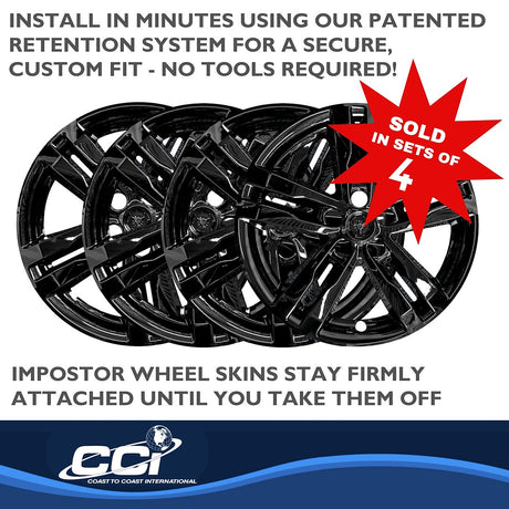 Product of Coast To Coast IMP449BLK Black Set Of 4 