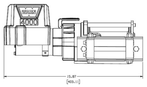 Product of Warn 94000 4000 Pound Trailer Winch 