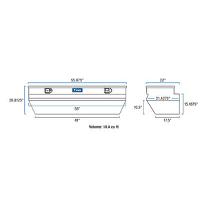 Product of UWS TBC-55-WN-BLK Standard Profile Toolbox 