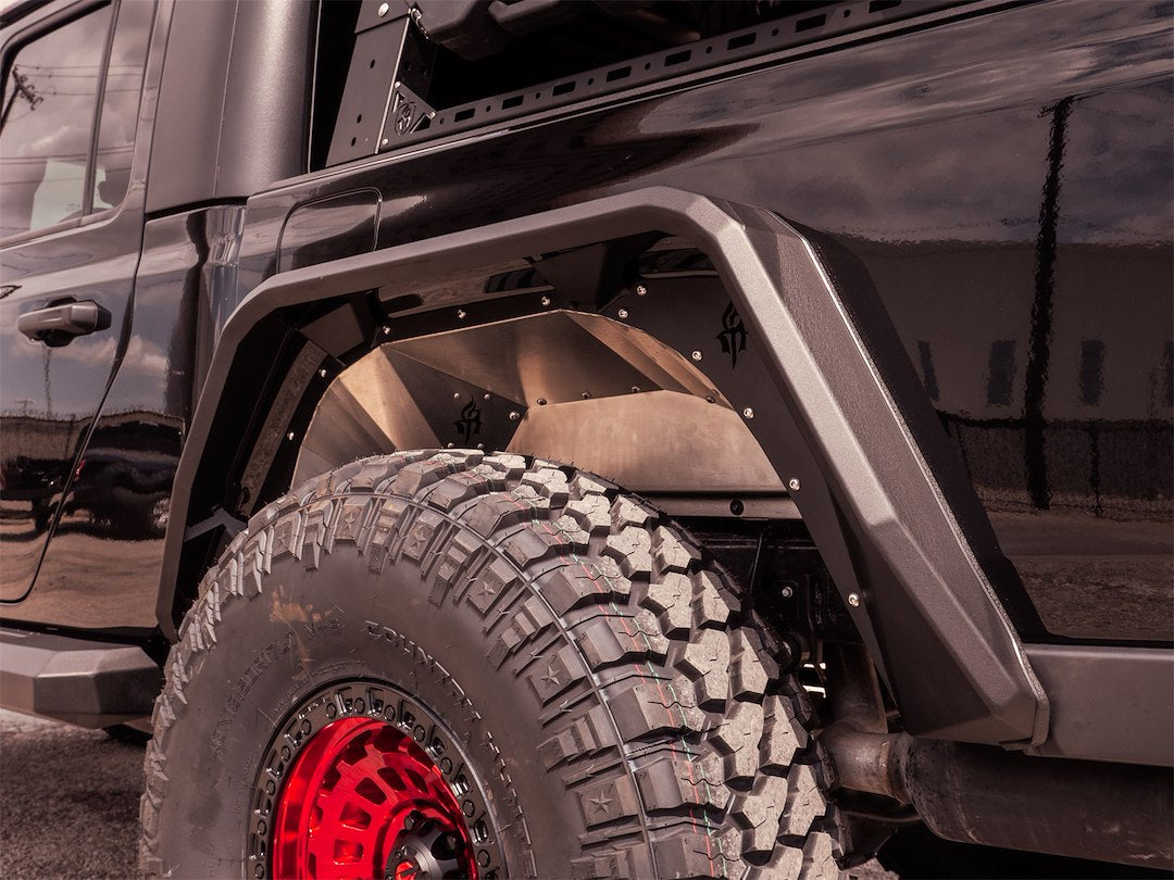 Product of Road Armor 520AFR0B Non-Exposed Fasteners Black Fender Flare - 