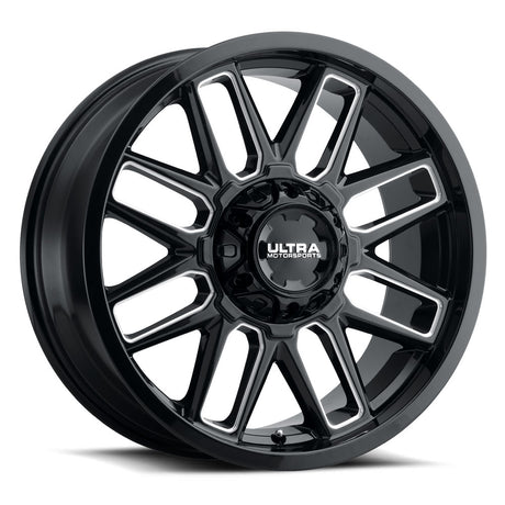 Product of Ultra Wheel 18x9 Black With Natural Accents Wheel - 5x5.00 Bolt Pattern 