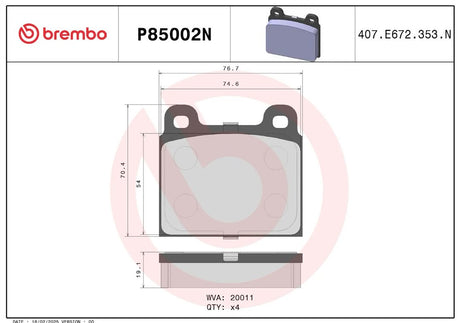 Brembo P85002n Brake Pad||p85002n_2.Jpg||86||brmp85002n||2091773