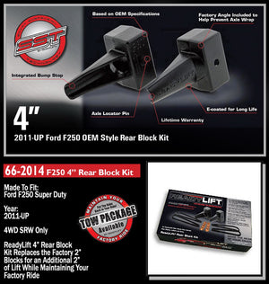 Readylift 66-2014 Leaf Spring Block Kit||66-20142011fordsuperdutyf250.Jpg||86||r90662014||1235202