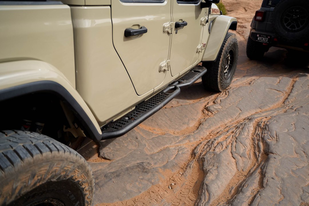 Product of DV8 Offroad SRGL-08 OE Plus Nerf Bar With Surface Steps 