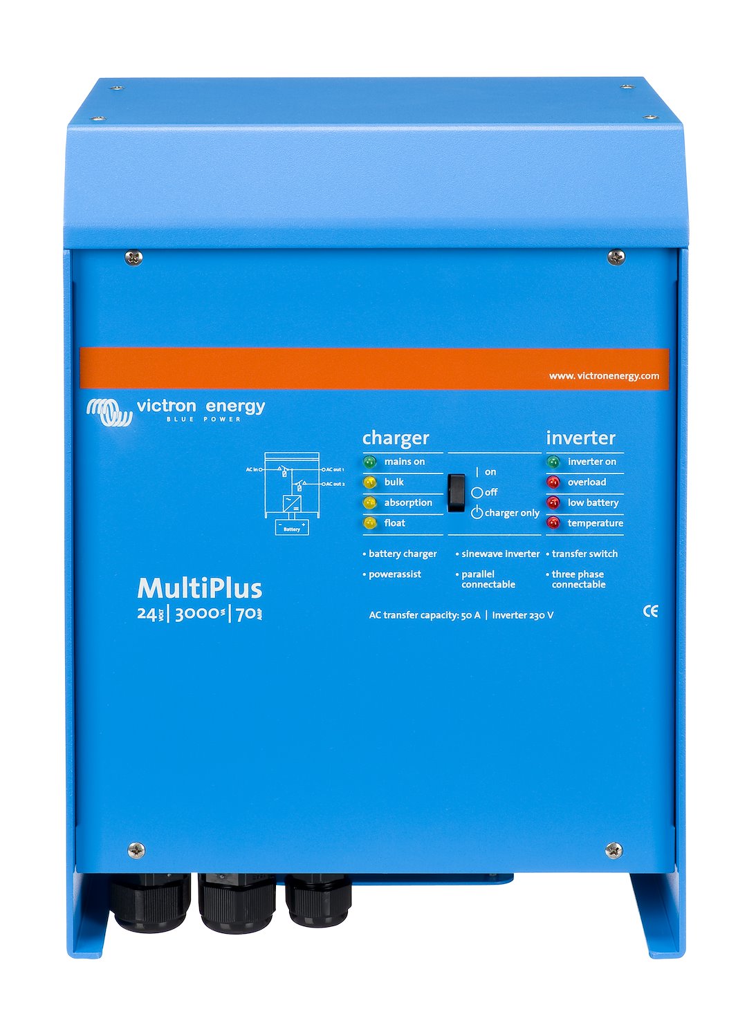 Victron Energy Pmp243021102 Power Inverter/ Battery Charger||pmp243021102.Jpg||85||vicpmp2430211||1107526