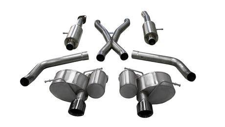 Product of Corsa Performance 14466BLK Sport Cat Back System Dual Exhaust System Kit 