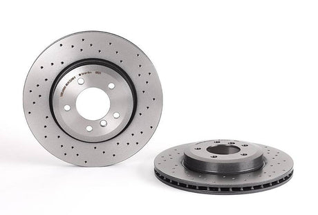 Product of Brembo 0989521XC02 Xtra Vented Cross Drilled 1 Piece Brake Rotor 