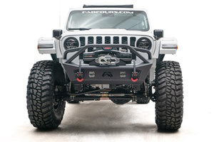 Product of Fab Fours JL18-B4752-1 Stubby Series Steel Powder Coated Bumper 
