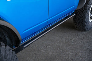 Product of DV8 Offroad SRBR-01 Black Steel Round Rocker Panel Guard 