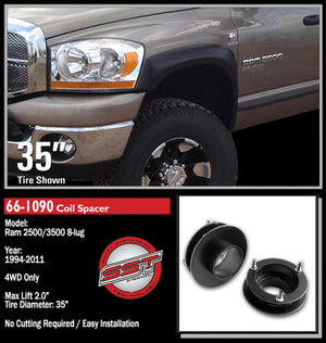 Readylift 66-1090 Leveling Kit Suspension||66-1090dodgeram250035001994-.Jpg||87||r90661090||1304760