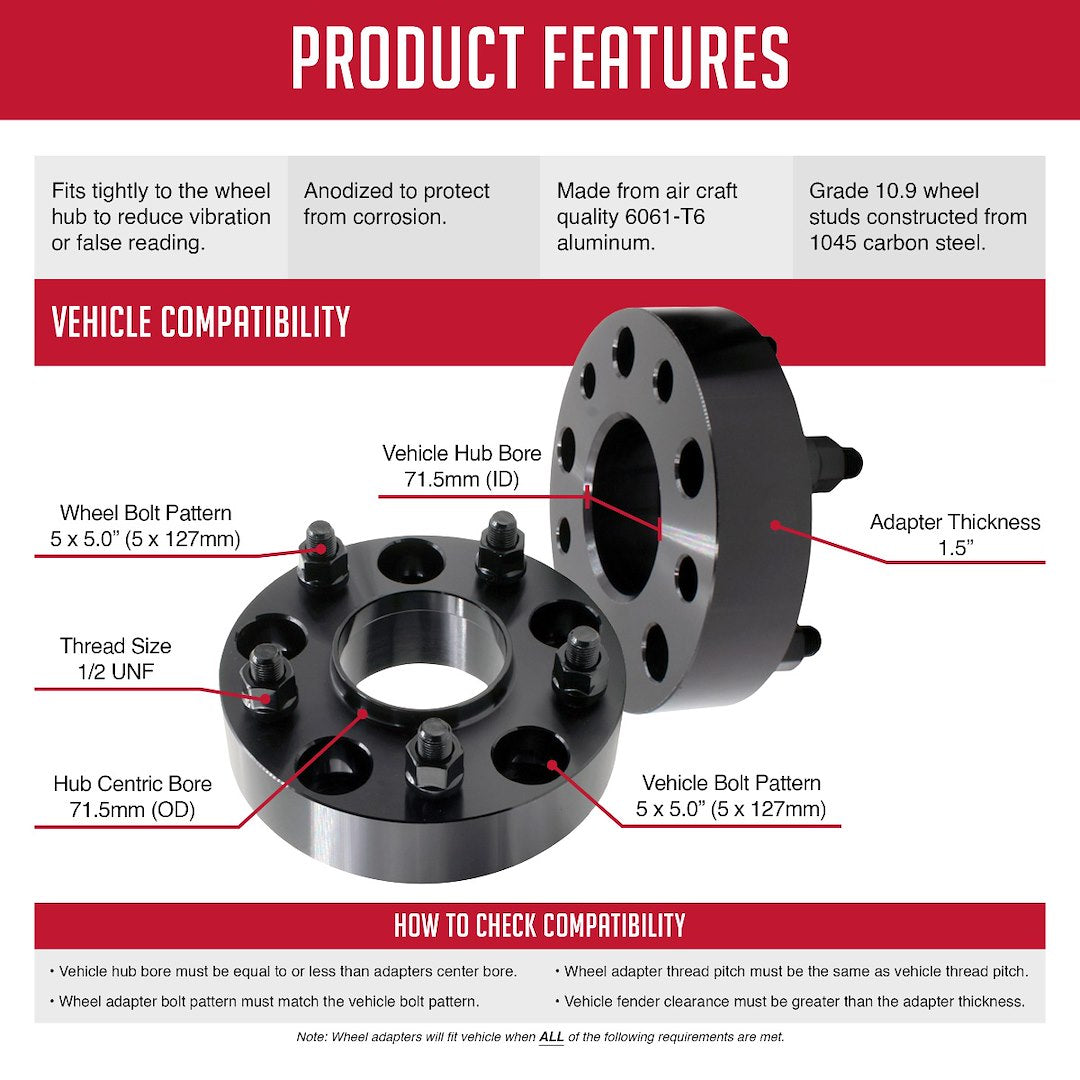 Coyote Wheel Accessories 5500-5500h-C Wheel Adapter||5500-5500h-C_Features_1.Jpg||88||rev55005500hc||1021884