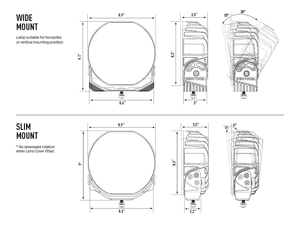 Product of Triple-R Light 0S9-US-ELITE-WM Driving/ Fog Light 