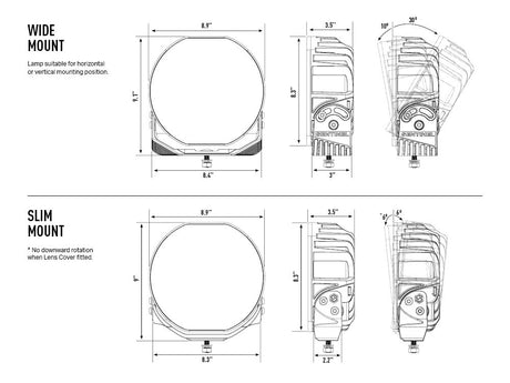 Product of Triple-R Light 0S9-US-ELITE-WM Driving/ Fog Light 
