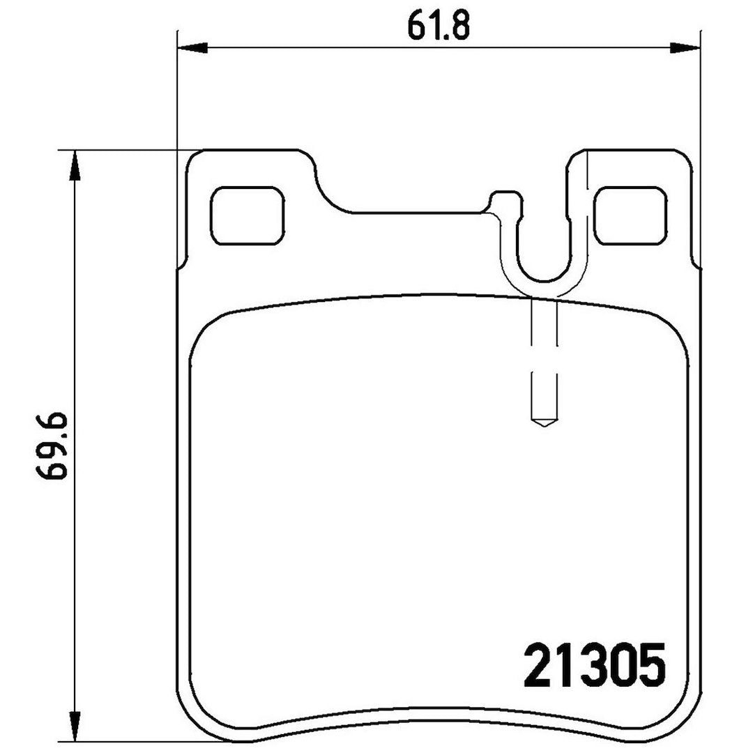 Product of Brembo P50017 Brake Pad - Set Of 4 